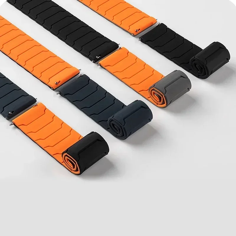 Magnetic Silicone 22mm Band Strap - Universal Fit