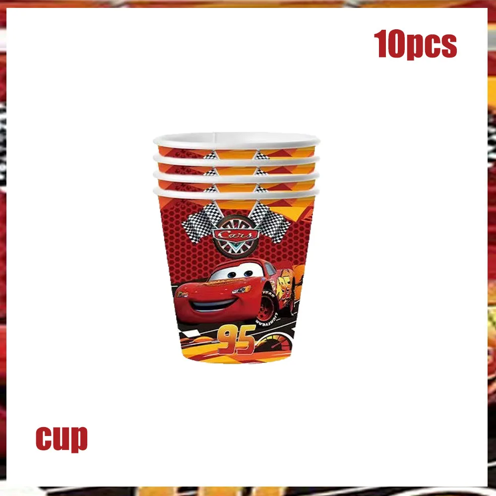 Lightning McQueen Party Supplies - Disposable Tableware  Paper Plates for Kids Birthday  Baby Shower