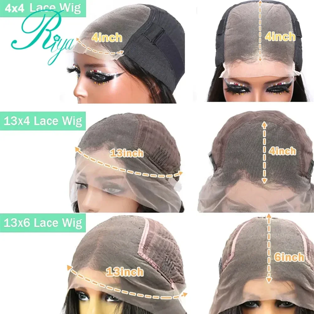 Kinky Straight 13x4 Transparent Lace Front Wig With Kinky Enges Ombre Honey Blonde Colored Human Hair 13x6 Lace Frontal Wigs