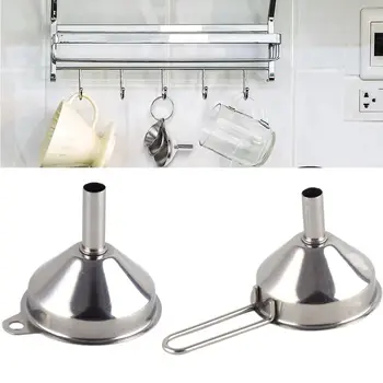 Wide Mouth Stainless Steel Funnel with Handle 1
