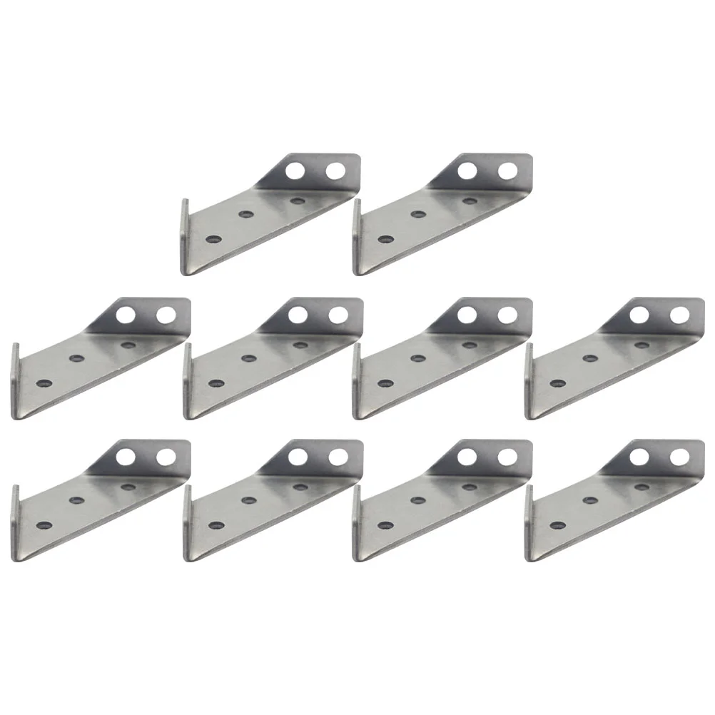 

10pcs Trapezoid Angle Brackets Corner Braces Joint Fasteners Furniture Hardwares