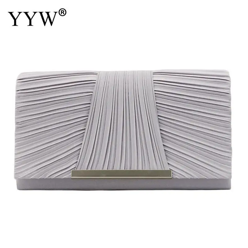 Luxury Women'S Pleated Sequin Evening Clutch Bag Bride Handbag Wedding Purse Chain Crossbody Bag For Banquet Party Dinner Bag