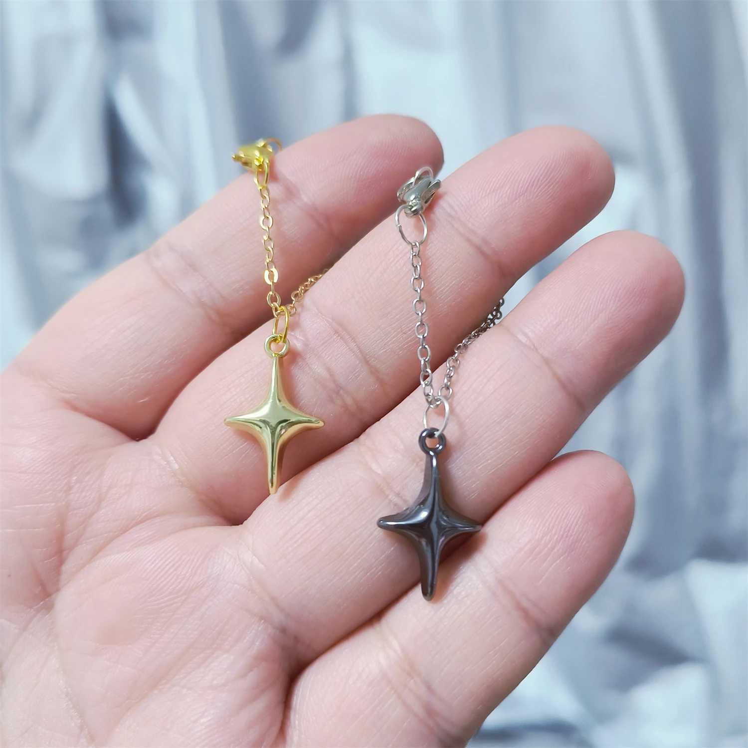 For BJD 1/6 Scale Blyth OB Doll Size Simulation Big Star Necklace Mini Tiny Accessories Decoration Alloy Prop Fashion western star 4700 sf tandem truck tractor 1 50 scale by diecast masters 71036