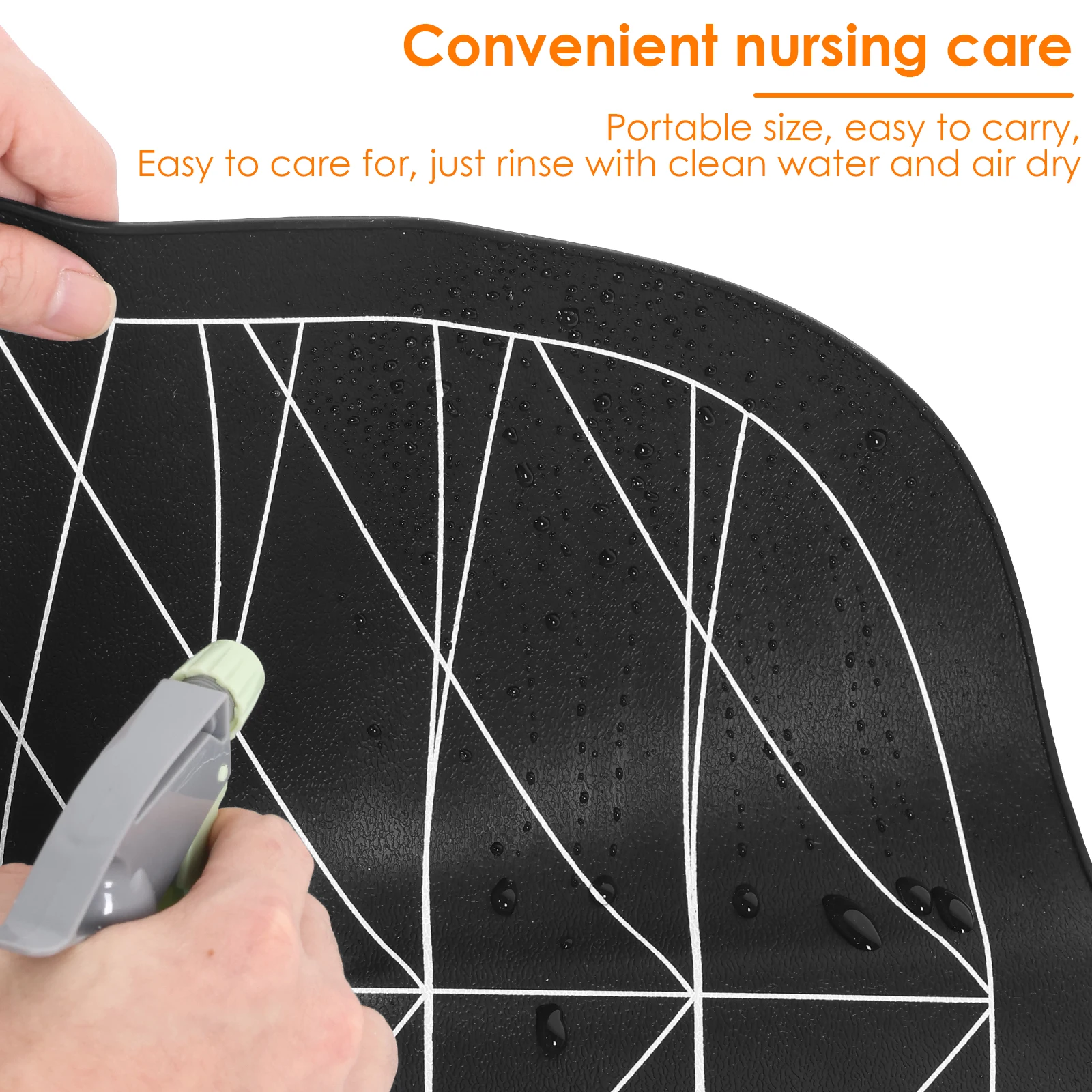 2Pcs Salon Hair Cutting Collar Silicone Hair Dyeing Cloak Tool Pro Barbershop Weighted Haircut Neck Wrap Barber Hair Cutting Mat