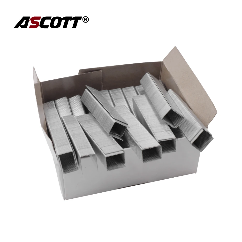1000pcs Staples for 8016 Framing Tacker Air Stapler Gun 8016 Staple Pin 8-16mm 12.8mm crown Uphostery Staple Pins 6