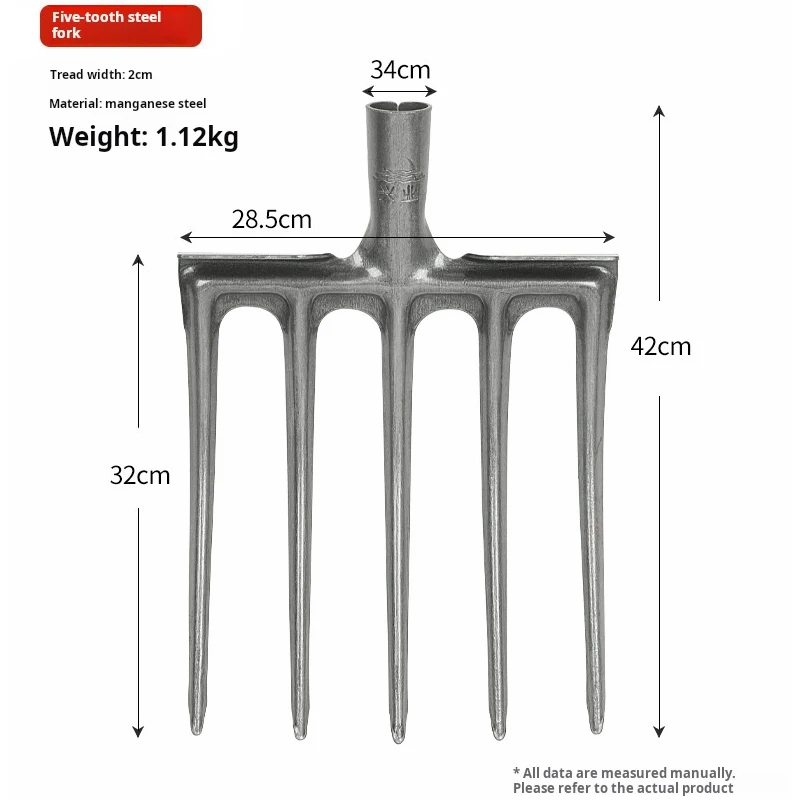 Agricultural Loose Soil Fork Manual Garden Soil Turning Artifact Steel Fork For Land Reclamation And Excavation Faming Tools 5