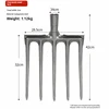 Agricultural Loose Soil Fork Manual Garden Soil Turning Artifact Steel Fork For Land Reclamation And Excavation Faming Tools 5