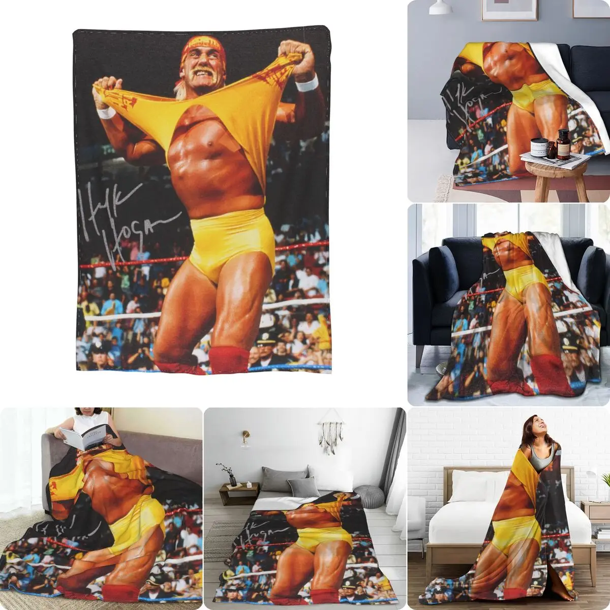 Hulk Hogan Coperta In Micro Pile Ultra Morbida Moda Calda Lavaggio Meccanico Di Alta Qualità