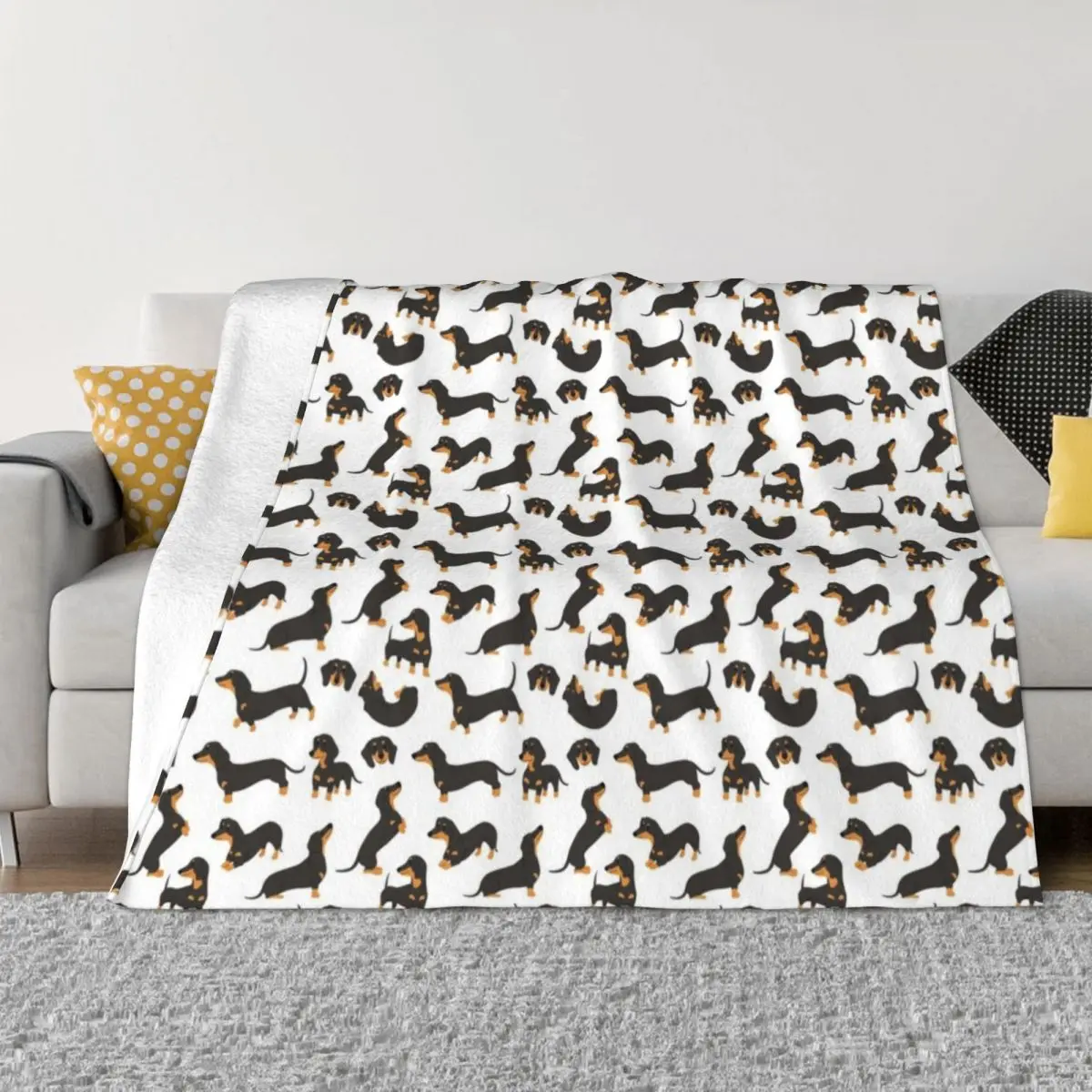 

Cute dachshund dogs Throw Blanket Warm Blanket christmas gifts Bed covers