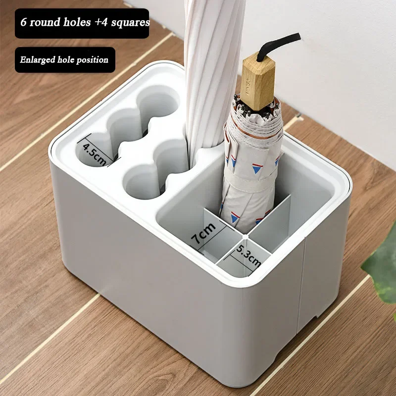 Multifunctional Umbrella Stand Plastic Floor-mounted Water-proof Large Capacity Long Short Umbrella Storage Box umbrella holder,umbrella storage rack