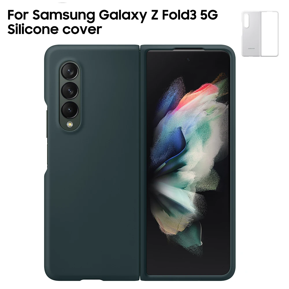 

Silicone Case Protection Cover For Samsung Galaxy Z Fold 3 Fold3 5G Mobile Phone Housings Soft Case