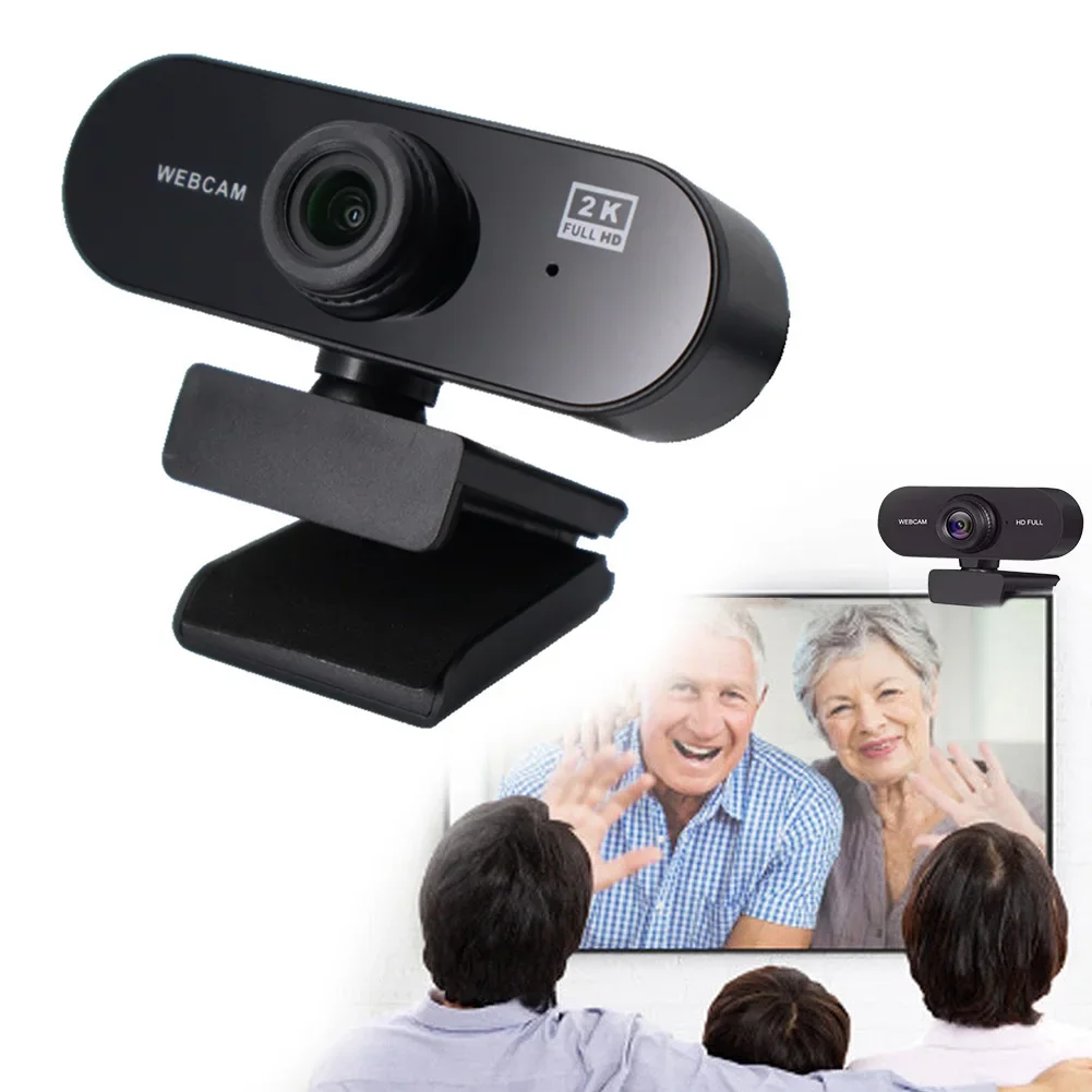 Micro 4K Webcam for Computer 2K Mini Webcam For PC Laptops Live Streaming FHD 1080P Web Camera For Work Meeting With Microphone 2