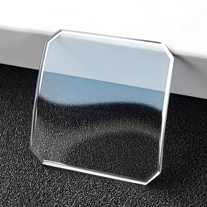 

Mineral Crystal Suitable For CK K1U211 K1U214 Square Double Bridge, With Silver Trim Transparent Watch Parts