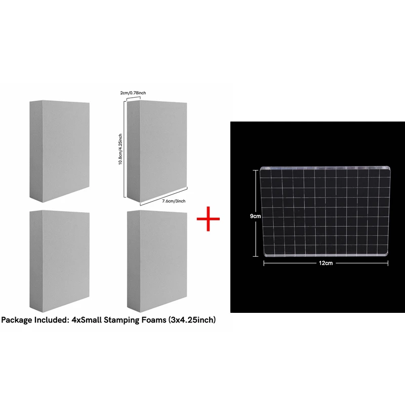 mothers day clear stamps Reusable Stamping Foam Match Clear Acrylic Stamp Block To Create Reverse Stamped Backgrounds Embossing Paper Cards Scrapbooking Scrapbooking & Stamps medium Scrapbooking & Stamps