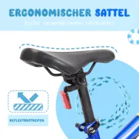 VTT enfant 20 pouces, capacité de charge jusqu'à 120 kg, Shimano 6 vitesses 5