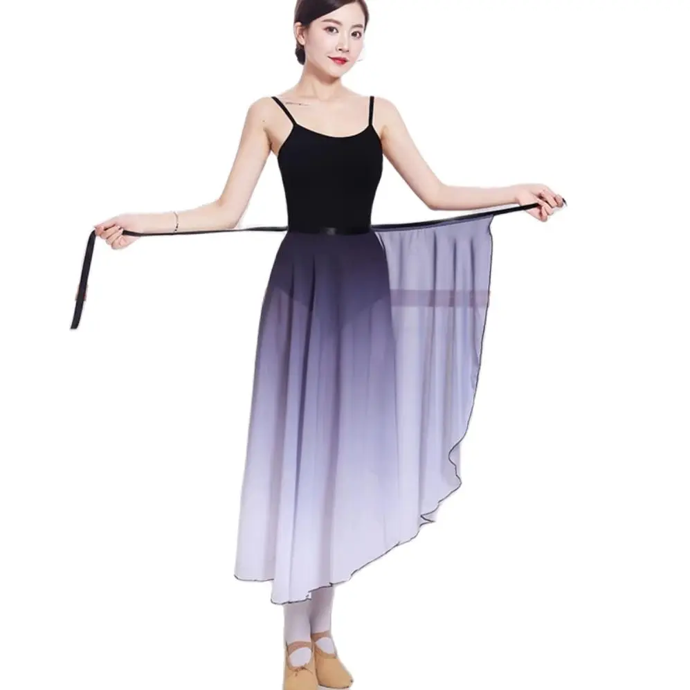 

Gradient Color Women Ballet Tutu Skirt Gauze Skirt Classical Dance Training Dress Art Examination Gymnastics Ballet Skirt