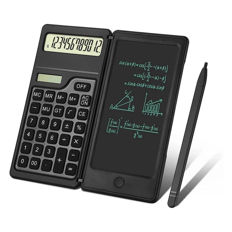 Computeratrici, calcolatrice Desktop a 12 cifre con funzione Standard con  tavoletta di scrittura, solare e batteria a doppia alimentazione| Calcolatrici| - AliExpress
