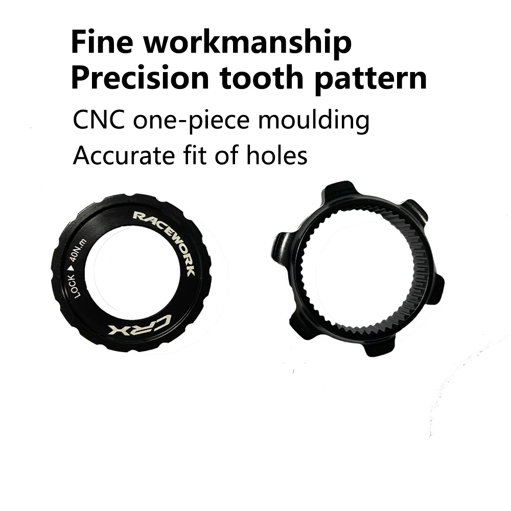 RACEWORK Centerlock To 6-Hole Adapter Center Lock Conversion 6 Bolt Rotor Adapter MTB Road Bike Disc Brake