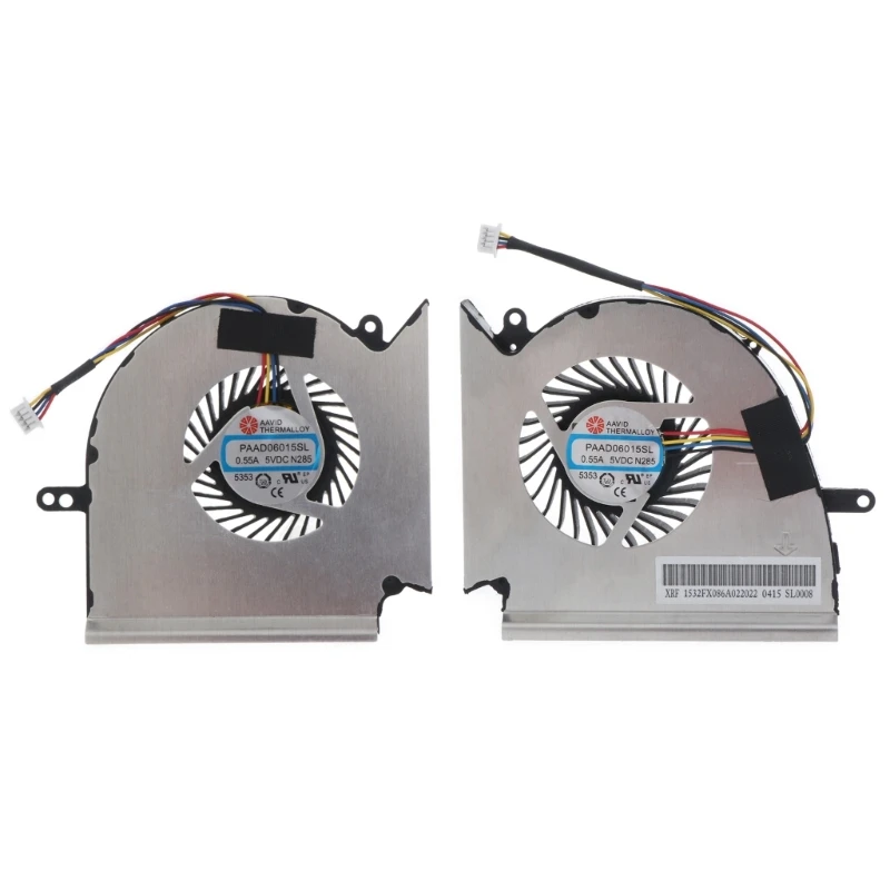 

CPU GPU Fan Laptop Cooling Fan 5V 0.55A 4P Radiator for MSI GE75 GP75 GE63 GP63