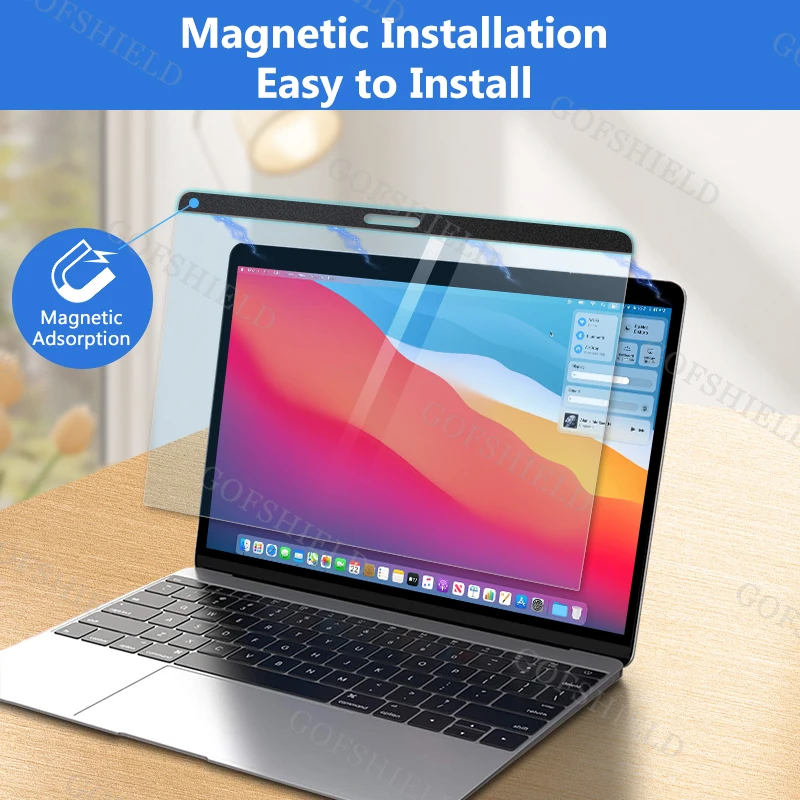 Easy Install High Transparent Magnetic Anti Blue Light Screen Protector for Macbook Air 13.3/Pro13.3 Blue Light Blocking Film