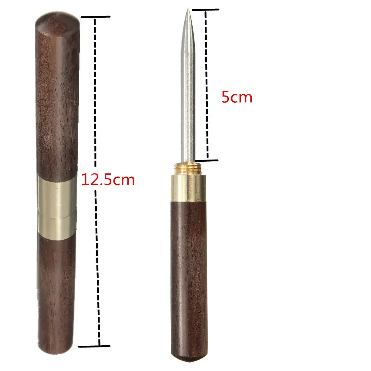 1pcs Sandalwood Tea Knife Needle Pick With Wood Handle Puer Tea Tools Cone Needle Breaking Prying Brick Professional Tool