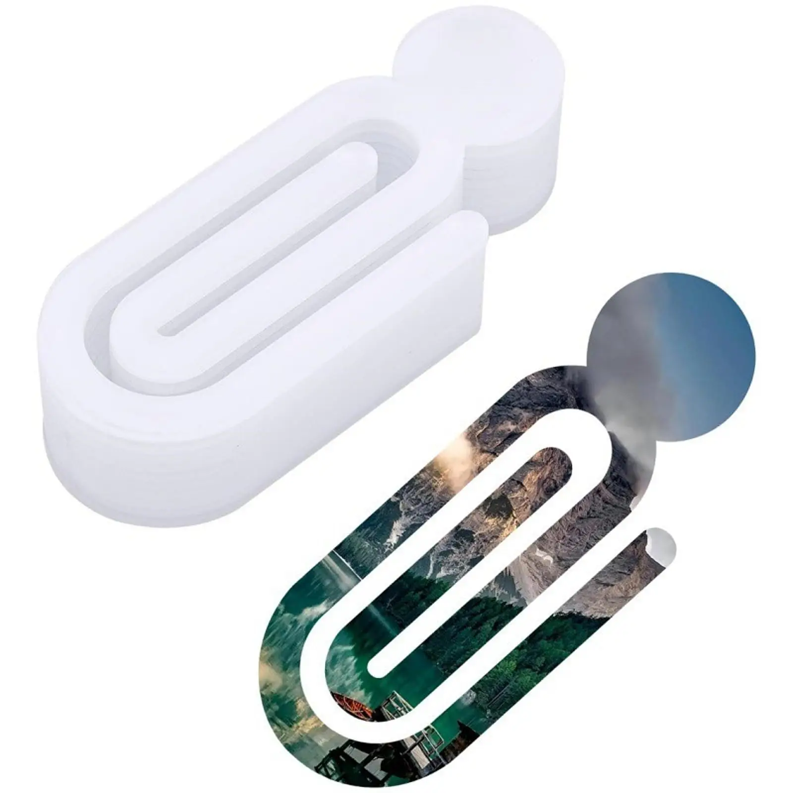 10Pcs 점보 종이 클립 가정용 문서를위한 창조적 인 다목적 승화 책 마크 문구..