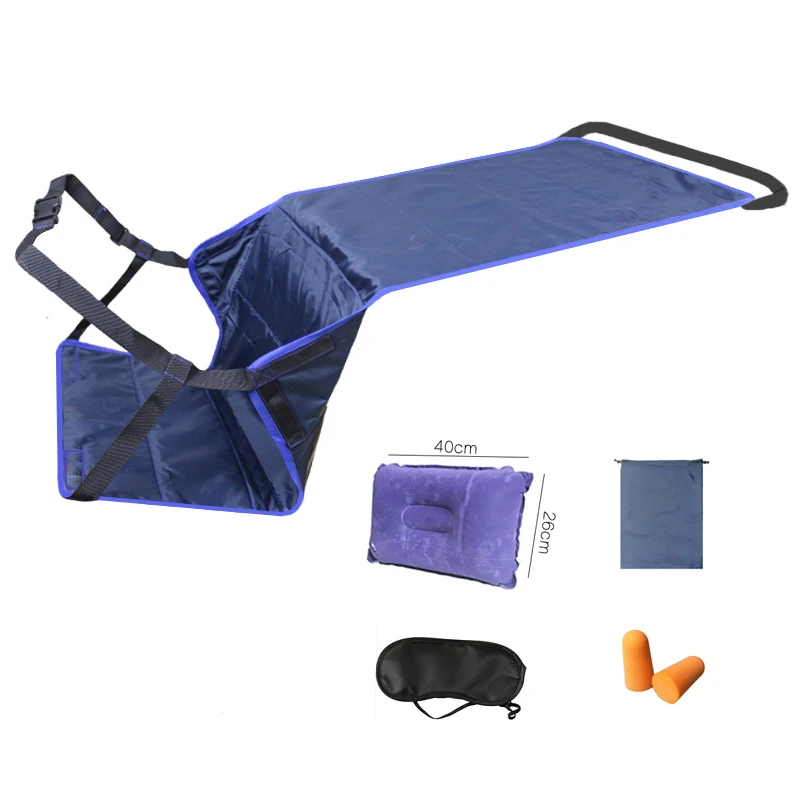 Travel Sleeping Bed No Inflatation Double-layer Fabric With Inflatable Pillow Combination For Long Disrance Travel Airplane Rail