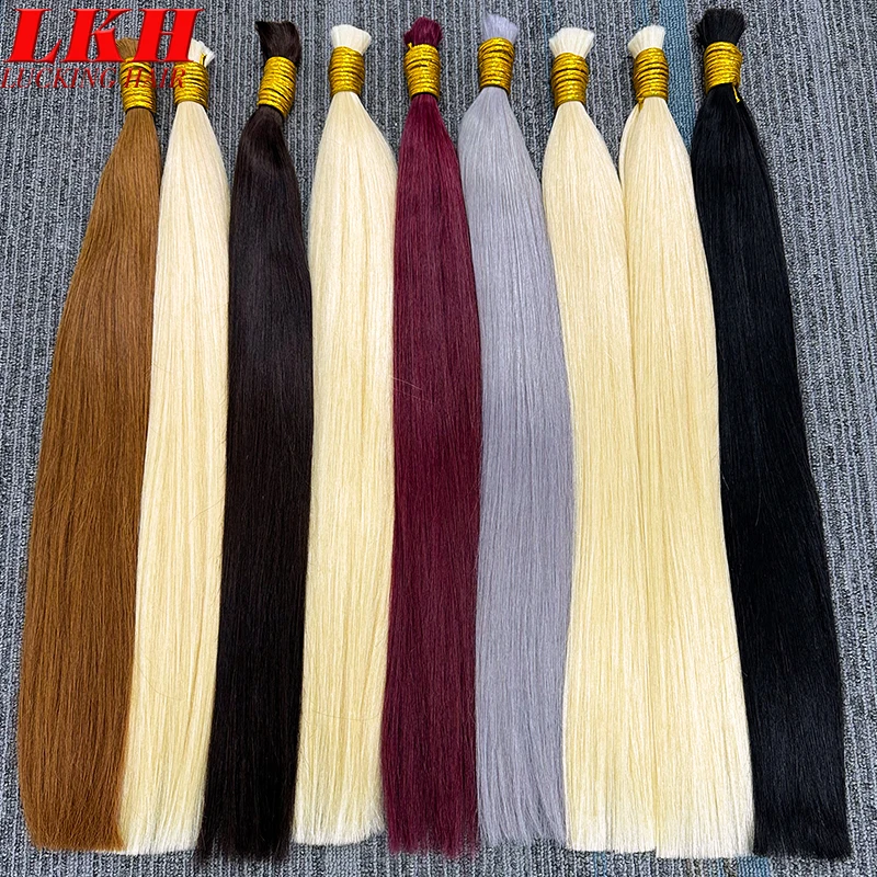 Human Hair Extensions Natural Original Vietnamese Raw Straight Bundles Braiding Human Hair Bundles 100% Unprocessed No Weft Human Hair Bulk Extensions