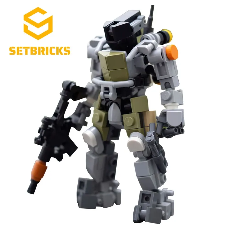 

SETBRICKS MOC Rapid Response Suit Building Blocks Kit Mecha Robot Brick Game Figure Model DIY Kids Brain Puzzle Toys Gift