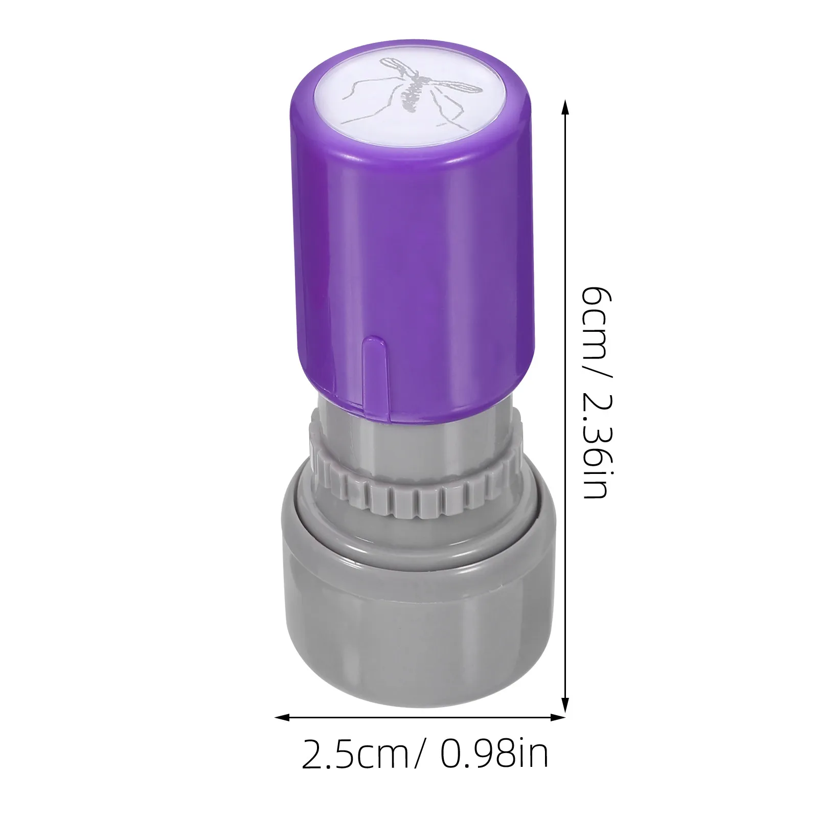 2개입 참신한 모기 스탬프 자동 잉크 주입 장난 도구 (성인, 어린이, 축제, 파티 장난용품, 재미있는 트릭 소품, 흥미로운 장난감)