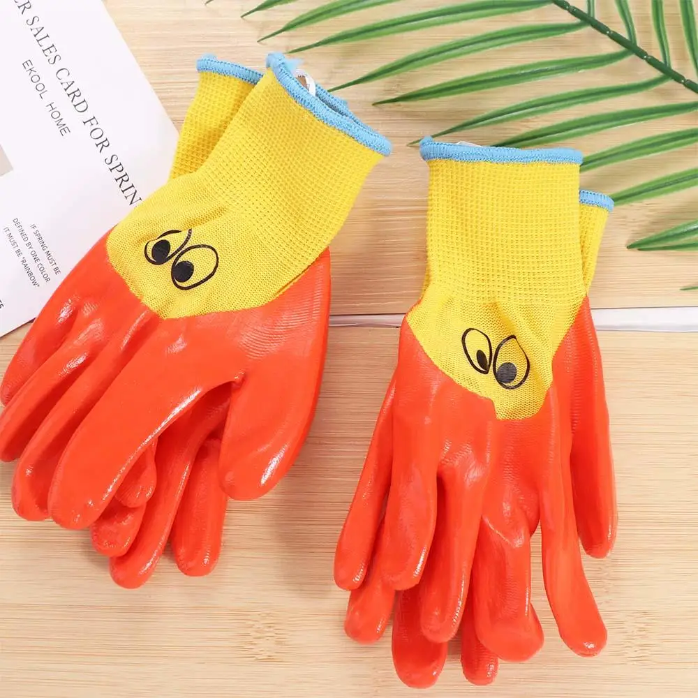 Enhanced Breathable Waterproof Children's Gardening Gloves - Anti-Bite and Cut-Resistant Safety Latex