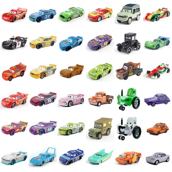 Cars Disney Pixar Car 2 3 Lightning McQueen Sally Luigi Diecast Metal Alloy Boy Collection Mini Racing Dinoco Children Toys Gift