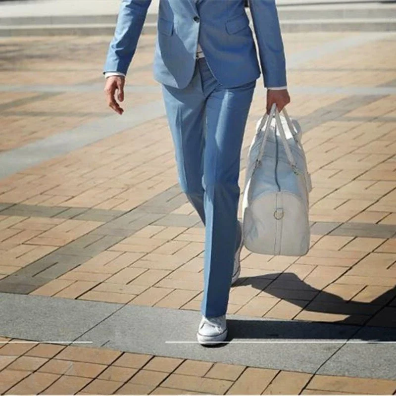 thumbnail image 1 of Pantalones de traje para hombre con trenzas grises, pantalones de talla grande para hombre, traje ajustado, ropa de trabajo, verano vintage 2024, elegante, con estilo, barato, 1 of 5