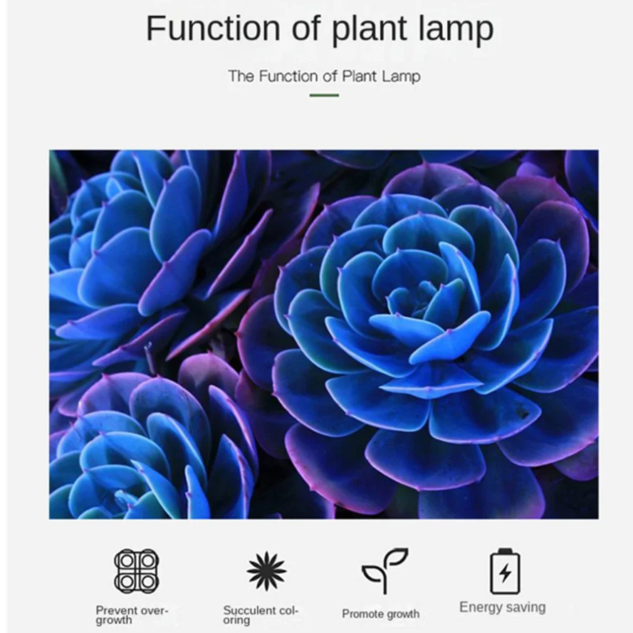 Led Growing Light Indoor Supplement Light Plant Grow Lamps Greenhouse Phyto Lamp Grow Red & Blue Hydroponic Growing Light