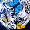 Outdoor Solar Garden Light Metal Home Decorative Nightlight Butterfly Pendant Waterproof Butterfly Round Ball Light Weaving Mesh 4