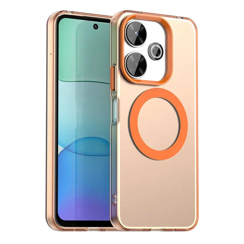 Magnetic Luxury Translucent Armor Shockproof Case with MagSafe Wireless Charging Compatibility