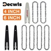 12-Pack 4/6" Chains,Home 4/6" Mini Chainsaw Accessories (Guide/Chain) Replacement Chains For Cordless Pruning Saws,Cutting Tools 1