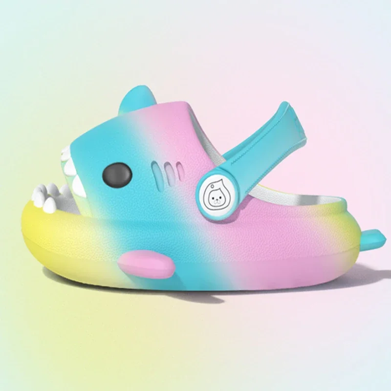 Evshine Shark Shoes For Children Cute Fashion Shark Sandals Boys And Girls Outdoor Beach Shoes Shark Slippers Pink Blue Purple 6