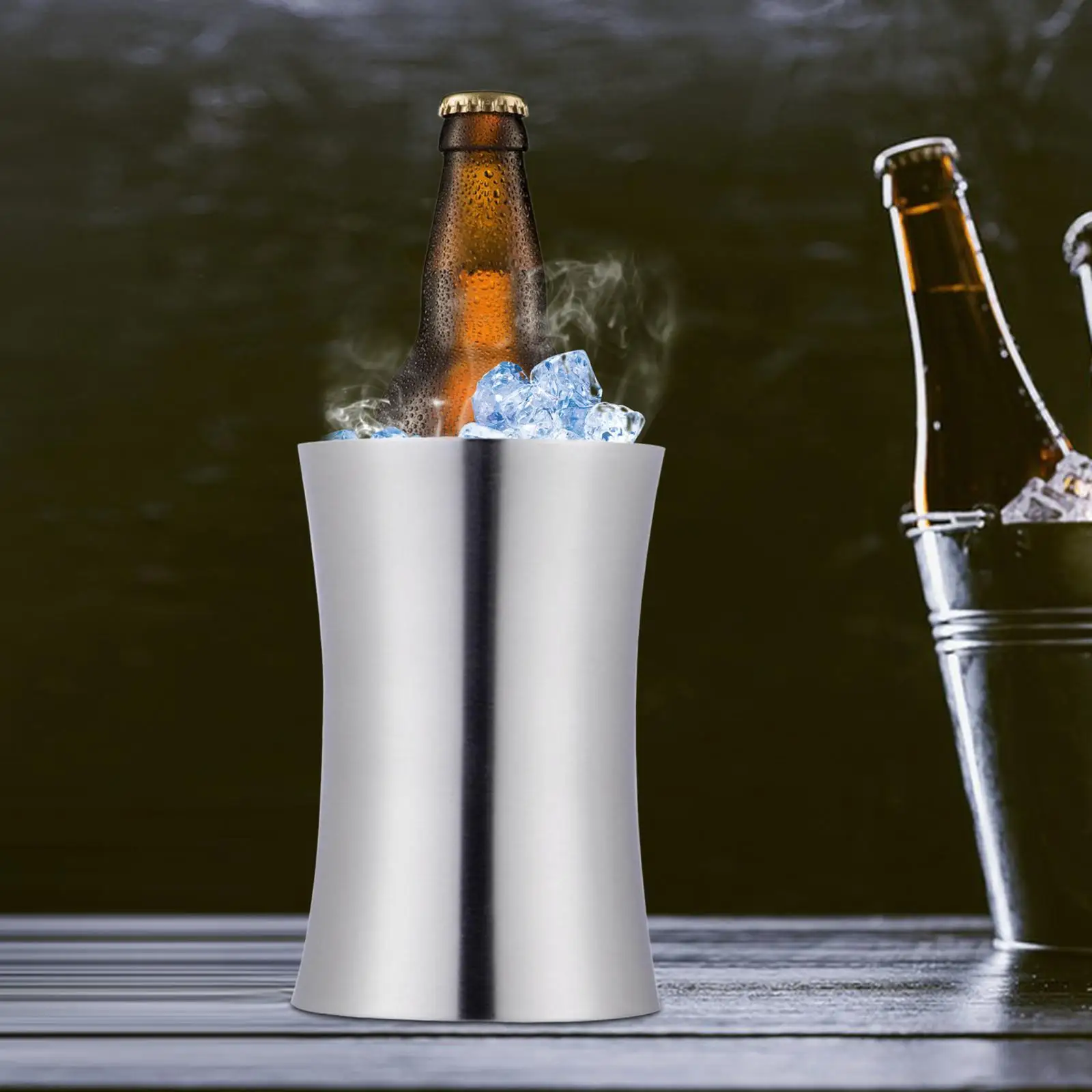 Ice Bucket Large Capacity Chilling Bucket Easy Carry Portable Reusable Thickened Outdoor Refrigerator Parties Bar Cocktail
