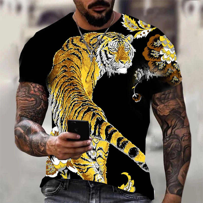 Mens Summer Graphic T Shirts Short Sleeve Hip Hop Tees