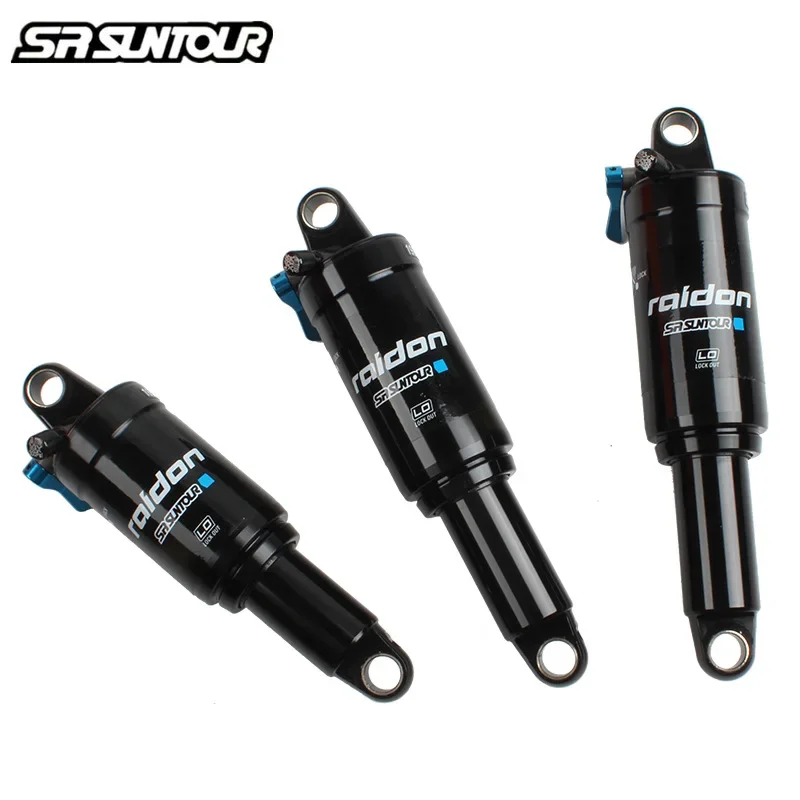 SunTour XC Mountain Bike Suspension Seatpost 165MM 200MM Air Pressure Damping Rear Suspension Lock-On Bicycle Equipment Accessor