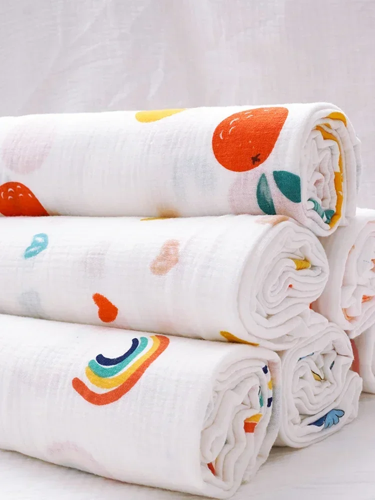 Cotton Double Layer Gauze Fabric By The Meter for Baby Clothes Pajamas Diy Sewing Anime Cartoon Printed cotton fabric,cotton poplin fabric