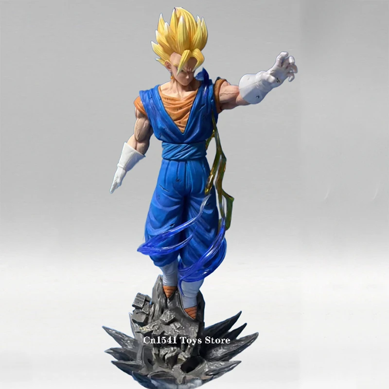 

44cm Anime Yellow Vegetto Figure Dragon Ball Z Figurines Super Saiyan Vegetto Figures Warrior Statue PVC Collectible Model Toys