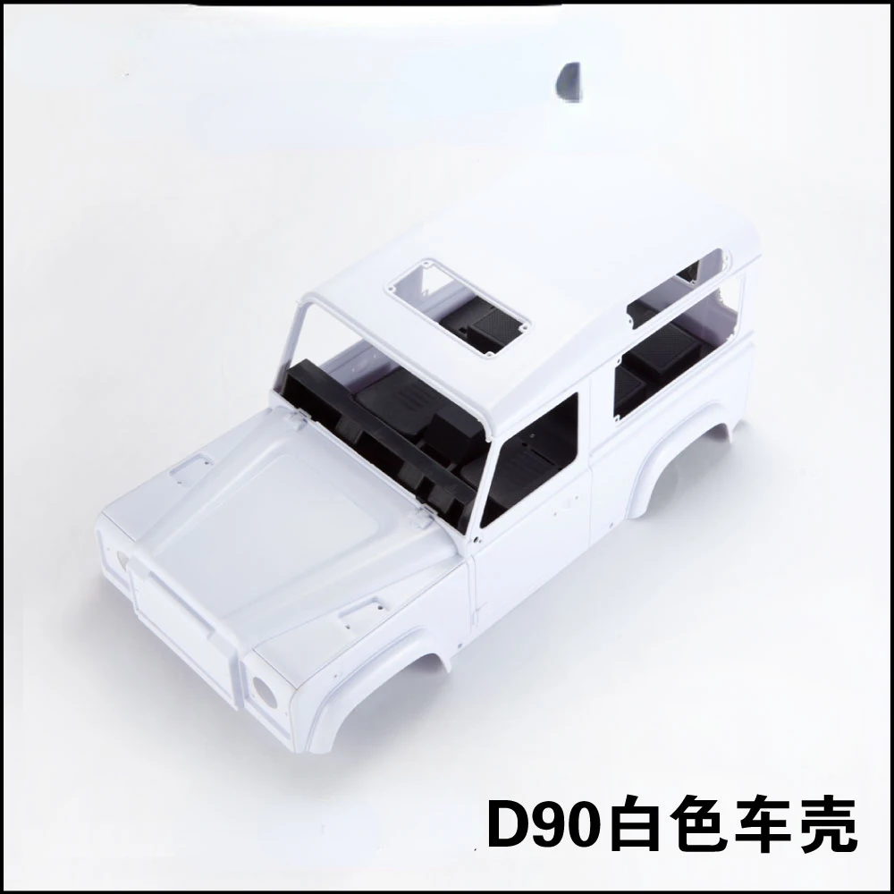 

D90 White Car Shell 1/10 Rock Crawler Model with Interior Decoration