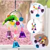 12pcs Pack Bird Toy Cage Bird Accessories Wood Parrot Toys Bird Toy Swing Suspension Bridge Ball Cage Bells Pet Supplies Set 4