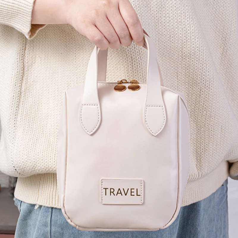 

PU Women's Handbag Waterproof and Anti fouling Large Capacity Makeup Bag Casual Fashion Storage Organizer Bag