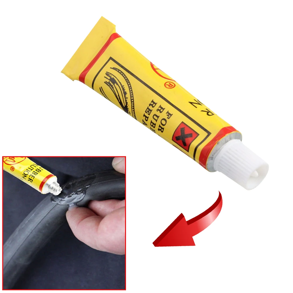 5pcs 6g Bike Bicycle Tire Tube Patching Glue Rubber Cement Puncture