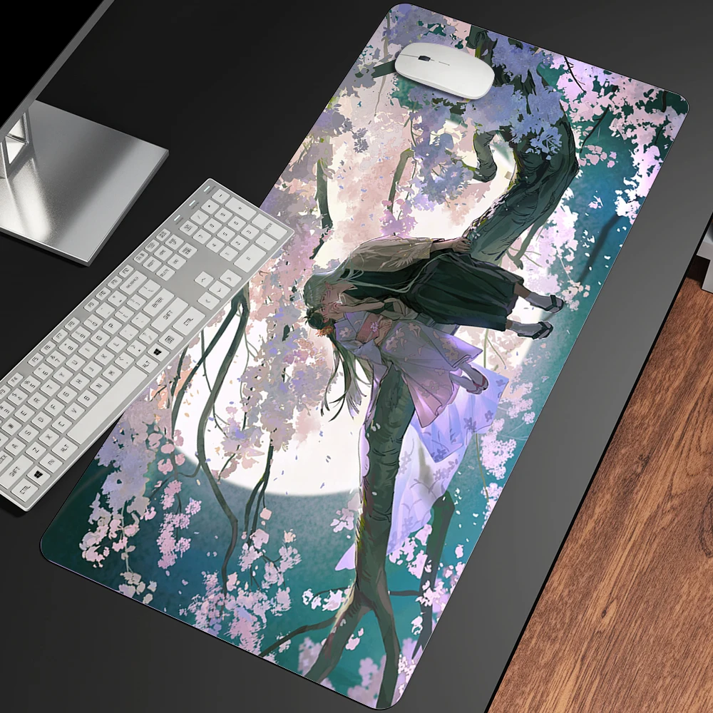 

Sakura Pink Mouse Pad Desk Pad Computer Carpet Life Mausepad Anime Office Accessories Keyboard Pc Gaming Laptop Deskmat Rugs