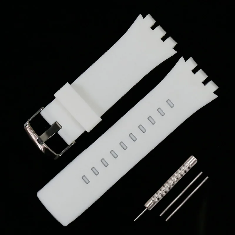 Men's and Women's Silicone Sports Watch Band - 24mm Rubber Wristband Accessory