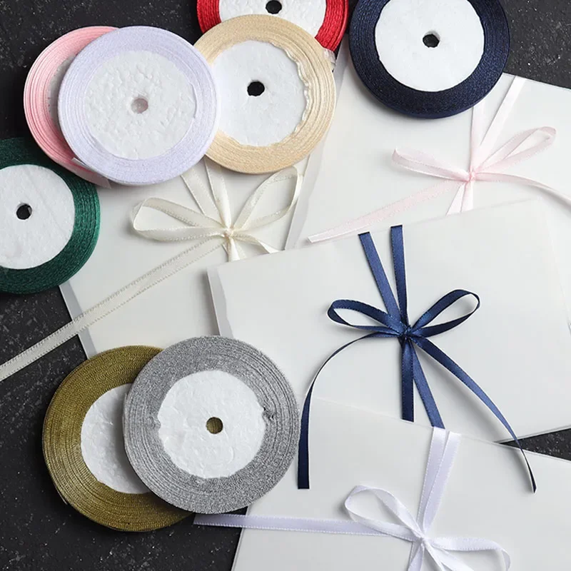 Vibrant Multi-Color Satin Ribbon Collection for Gift Wrapping & Festive Decor